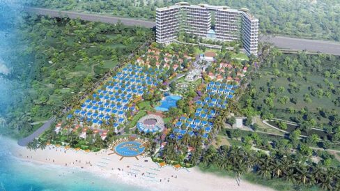 phối cảnh cam ranh bay resort hotel