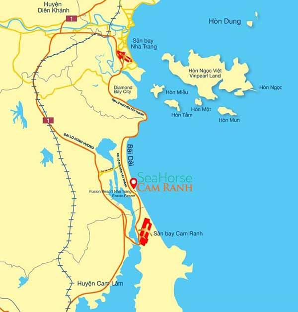 Vị Trí Sea Horse Cam Ranh Resort
