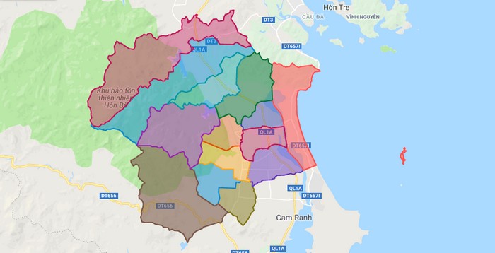 Bản đồ Huyện Cam Lâm Khánh Hòa Trên Google Maps