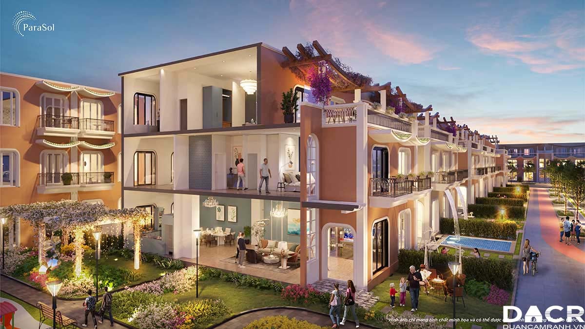 Mặt cắt Unique Villa - Para Sol