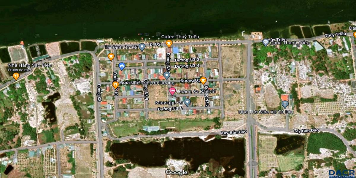 Vị trí khu tái định cư K8 trên google maps