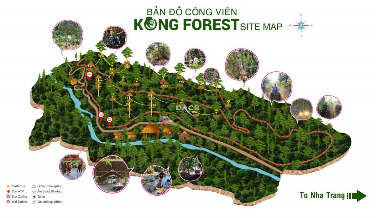 Bản đồ Công Viên Kong Forest