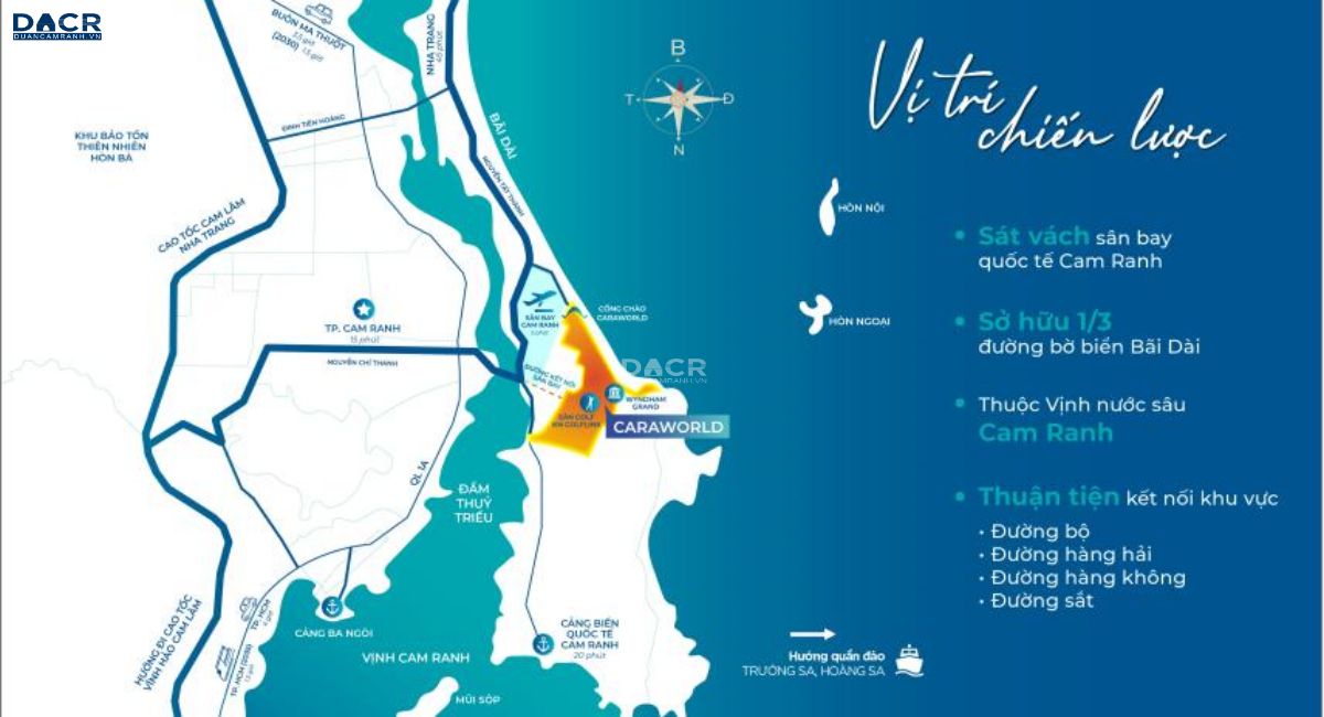 vị trí Cara World Cam Ranh