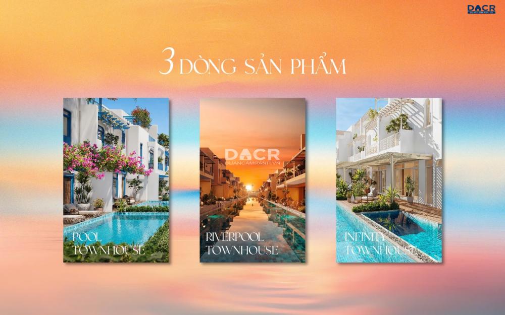 3 dòng sản phẩm chính tại phân khu Sông Town