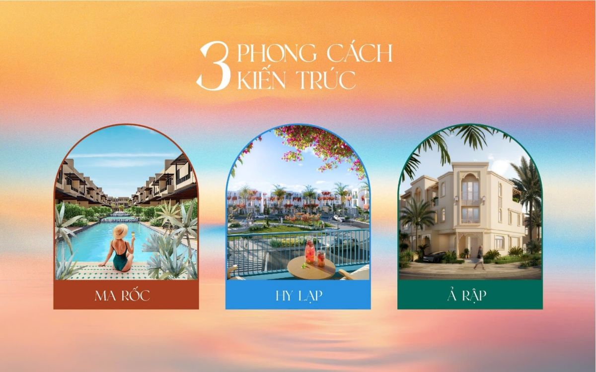 3 phong cach thiet ke tai SongTown