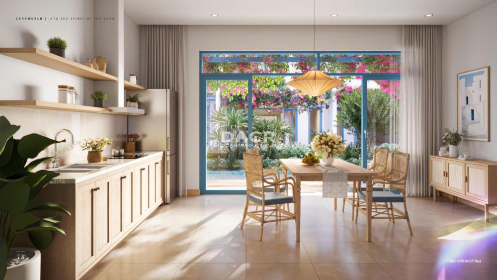 Thiết kế phòng bếp nhẹ nhàng - Ấn tượng