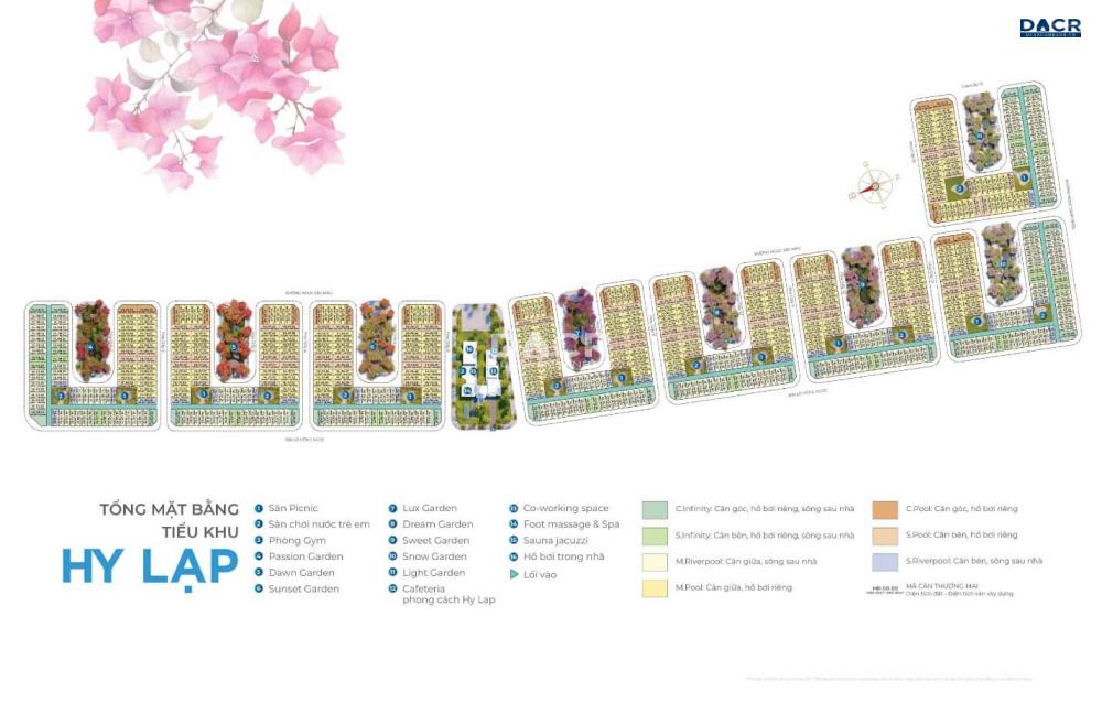 mặt bằng căn tiểu khu hy lạp tại sông town cam ranh