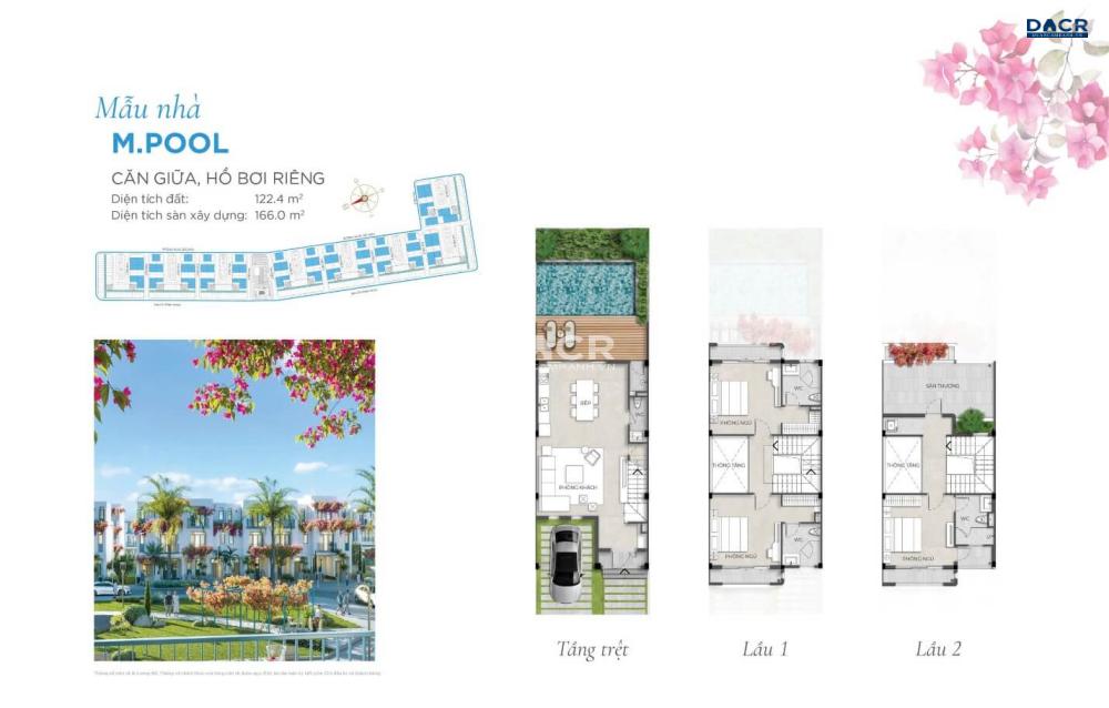 Mẫu nhà M Pool tại tiểu khu Hy Lạp