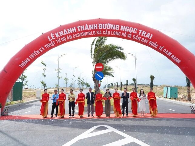 lễ khánh thành tuyến đường ngọc trai caraworld cam ranh