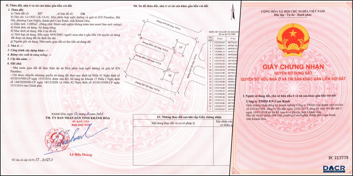 Pháp lý Caraworld Cam Ranh - Sổ hồng Sông Town phân khu Ma Rốc
